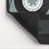 Aangepaste tekst voor tapetape met Retro Casette Muismat (Hoek)