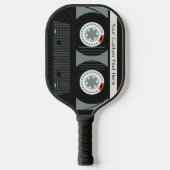 Aangepaste tekst voor tapetape met Retro Casette Pickleball Paddle (Voorkant)