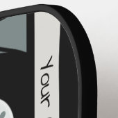 Aangepaste tekst voor tapetape met Retro Casette Pickleball Paddle (Links Detail)