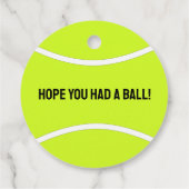 Aangepaste tekst voor Tennis Party Aangepaste teks Bedankjes Labels (Achterkant)