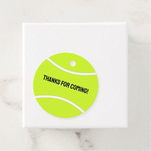 Aangepaste tekst voor Tennis Party Aangepaste teks Bedankjes Labels (In situ)