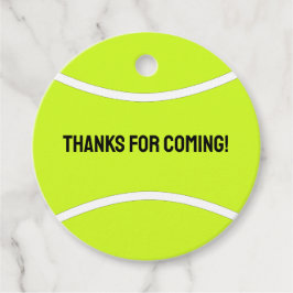 Aangepaste tekst voor Tennis Party Aangepaste teks Bedankjes Labels