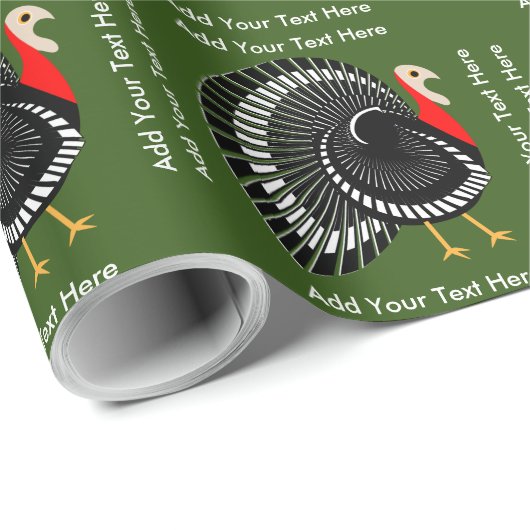 Aangepaste tekst voor Thanksgiving of Kerstmis Tur Cadeaupapier (Rol Hoek)