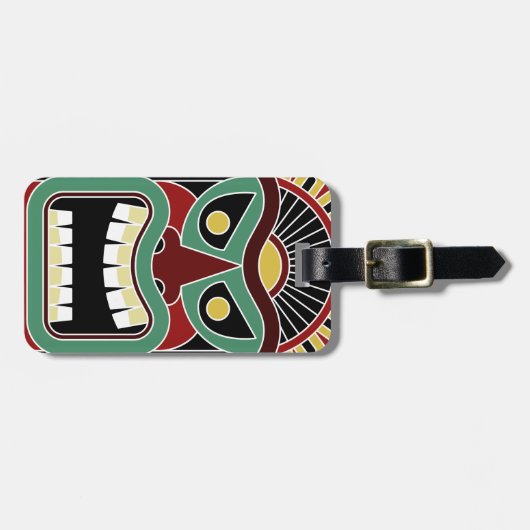 Aangepaste tekst voor Tiki Totem bagagelabel 3 (Voorkant horizontaal)