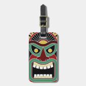 Aangepaste tekst voor Tiki Totem bagagelabel 3 (Voorkant verticaal)