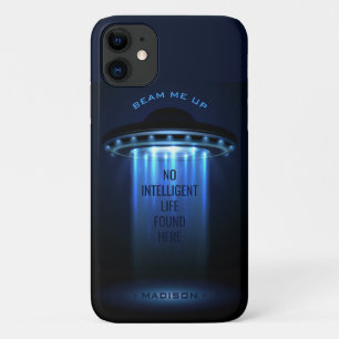 Aangepaste tekst voor UFO-ruimteschip Case-Mate iPhone Case