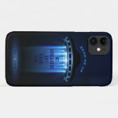 Aangepaste tekst voor UFO-ruimteschip Case-Mate iPhone Case (Achterkant (horizontaal))