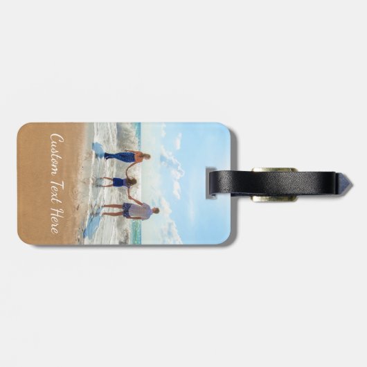 Aangepaste tekst voor uw Photo Bagagelabel