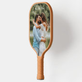 Aangepaste tekst voor verticale fotoweergave pickleball paddle (Links)