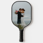 Aangepaste tekst voor verticale fotoweergave pickleball paddle (Achterkant)