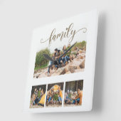 Aangepaste tekst voor vier reeksen foto-inkulage o vierkante klok (Hoek)