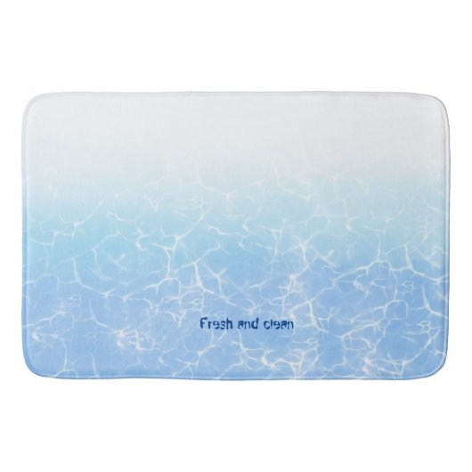 Aangepaste tekst voor waterreflecties badmat (Voorkant)