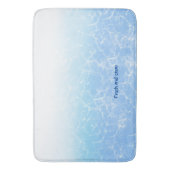 Aangepaste tekst voor waterreflecties badmat (Voorkant Verticaal)