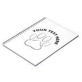 Aangepaste tekst voor witte pagina afdrukken notitieboek (Linkerzijde)