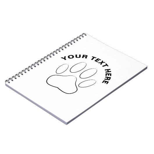 Aangepaste tekst voor witte pagina afdrukken notitieboek (Linkerzijde)