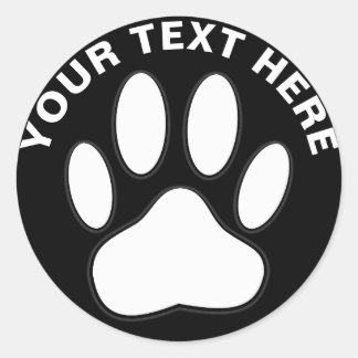 Aangepaste tekst voor witte pagina afdrukken ronde sticker