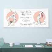 Aangepaste tekst voor yoga-studio banner (Beurs)