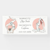 Aangepaste tekst voor yoga-studio banner (Horizontaal)