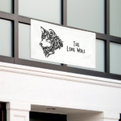 Aangepaste tekst voor zwart proefwerk spandoek (Buitenkant Gebouw)