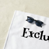 Aangepaste tekst Vrijheidsbeeld Lady Liberty Strip Strandlaken (In situ)