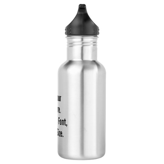 Aangepaste tekst waterfles  (Rechts)