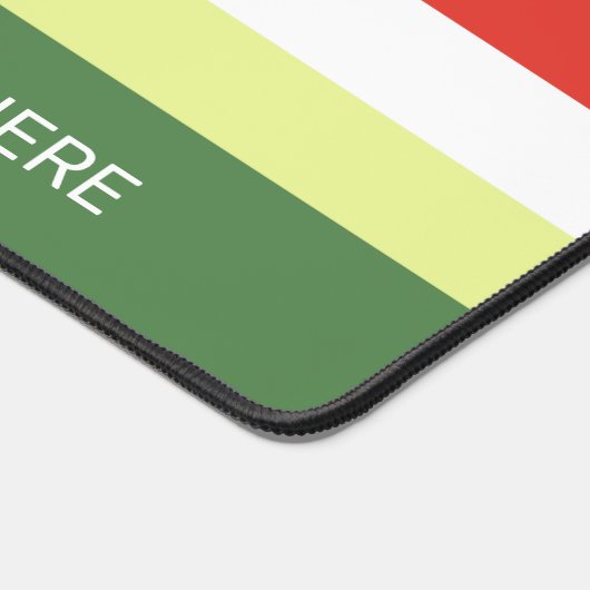 Aangepaste tekst Watermeloen Patroon Bureaumat (Hoek)