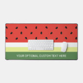 Aangepaste tekst Watermeloen Patroon Bureaumat (Keyboard & Muis)