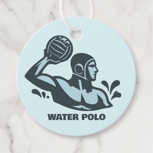 Aangepaste tekst Waterpolo Bedankjes Labels (Voorkant)