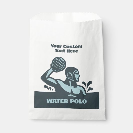 Aangepaste tekst waterpolo bedankzakje (Voorkant)