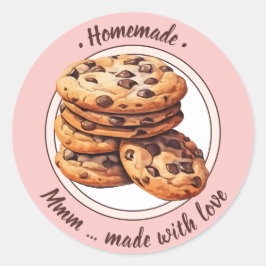 Aangepaste tekst waterverf cookies sticker