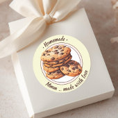 Aangepaste tekst waterverf cookies sticker
