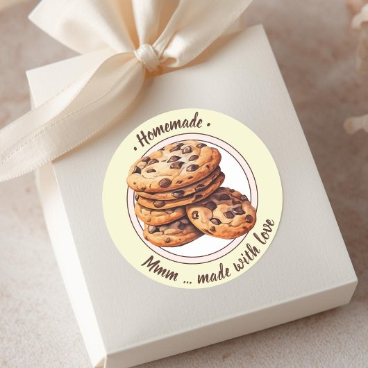 Aangepaste tekst waterverf cookies sticker