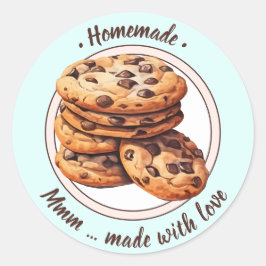 Aangepaste tekst waterverf cookies sticker
