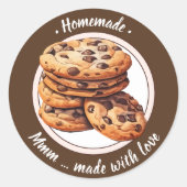 Aangepaste tekst waterverf cookies sticker (Voorkant)