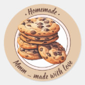 Aangepaste tekst waterverf cookies sticker (Voorkant)