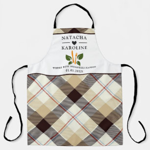 Aangepaste tekst, waterverf keuken schort