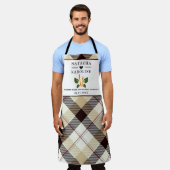 Aangepaste tekst, waterverf keuken schort (Gedragen)
