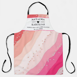 Aangepaste tekst, waterverf keuken schort