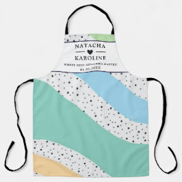 Aangepaste tekst, waterverf keuken schort