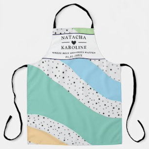 Aangepaste tekst, waterverf keuken schort