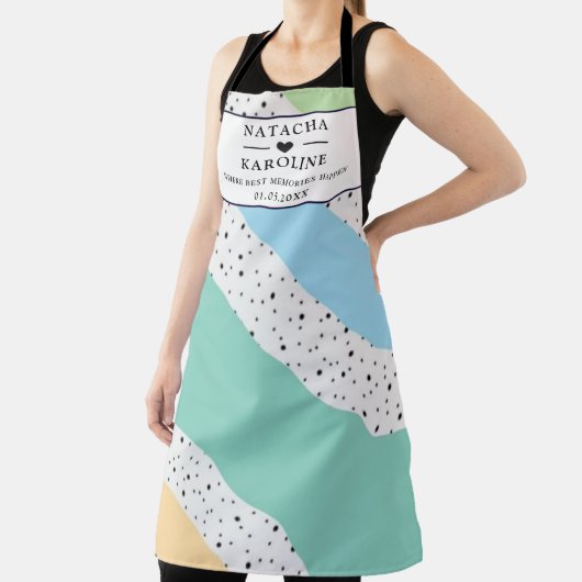 Aangepaste tekst, waterverf keuken schort (Insitu)