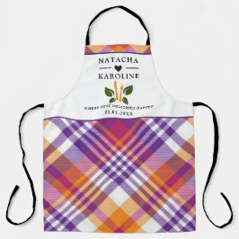 Aangepaste tekst, waterverf keuken schort