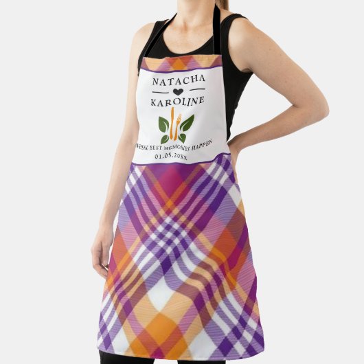 Aangepaste tekst, waterverf keuken schort (Insitu)