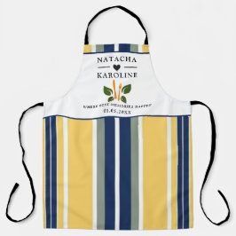 Aangepaste tekst, waterverf keuken schort