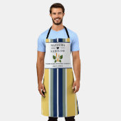 Aangepaste tekst, waterverf keuken schort (Gedragen)