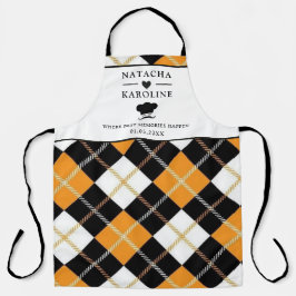 Aangepaste tekst, waterverf keuken schort