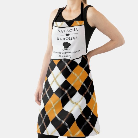 Aangepaste tekst, waterverf keuken schort (Insitu)