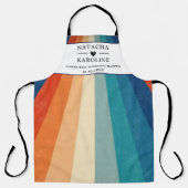 Aangepaste tekst, waterverf keuken schort (Voorkant)