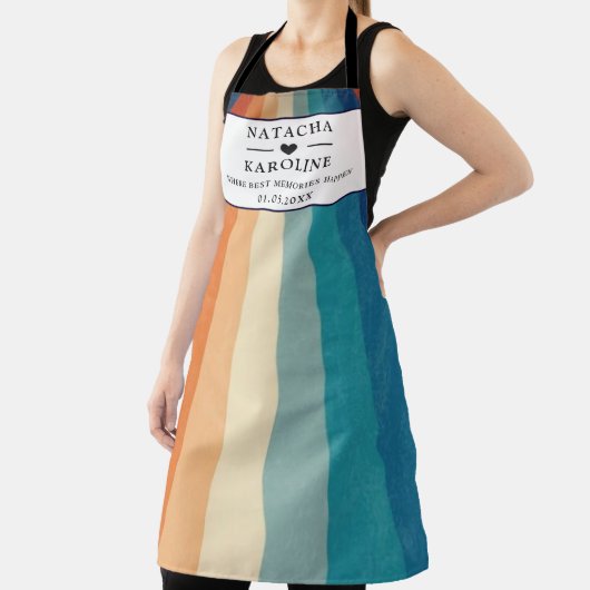 Aangepaste tekst, waterverf keuken schort (Insitu)