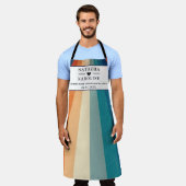 Aangepaste tekst, waterverf keuken schort (Gedragen)